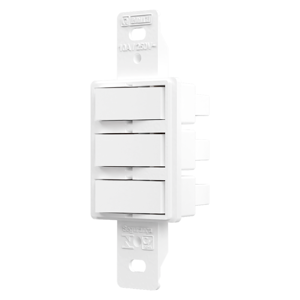 Condulete 3 Interruptores Simples — Branco