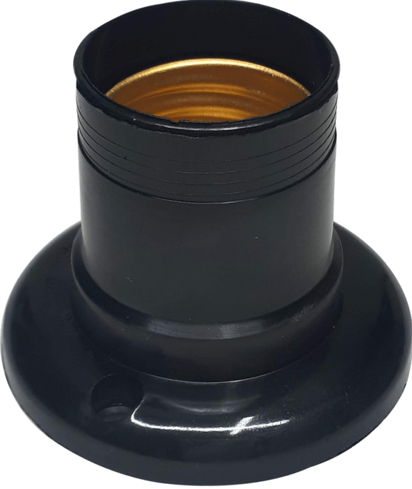 Soquete Fixo E-27 Preto