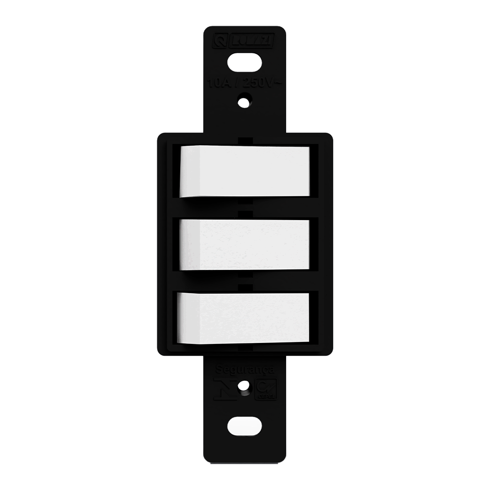 Condulete 3 Interruptores Simples — Preto